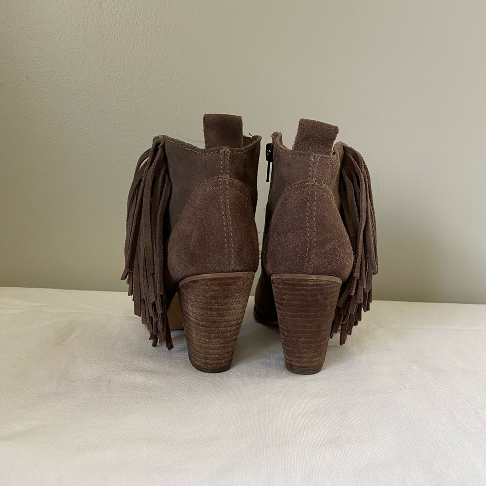 Steve Madden Leather Fringe Booties - Picture 3 of 6